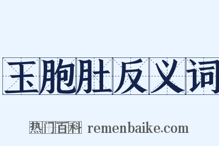 玉胞肚反义词是什么意思的图片